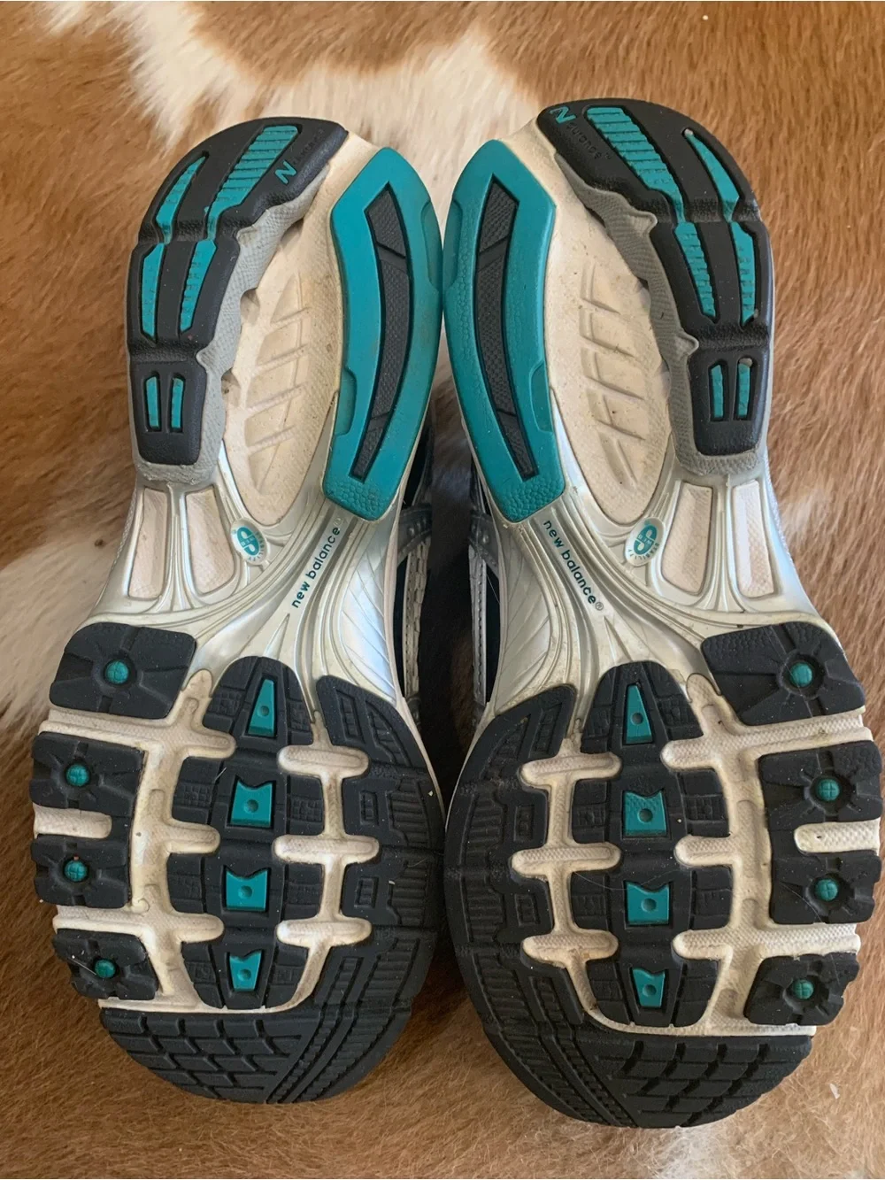 New Balance N-ERGY 920 Silver/Turquoise Athletic Women’s Sneaker Sz 9